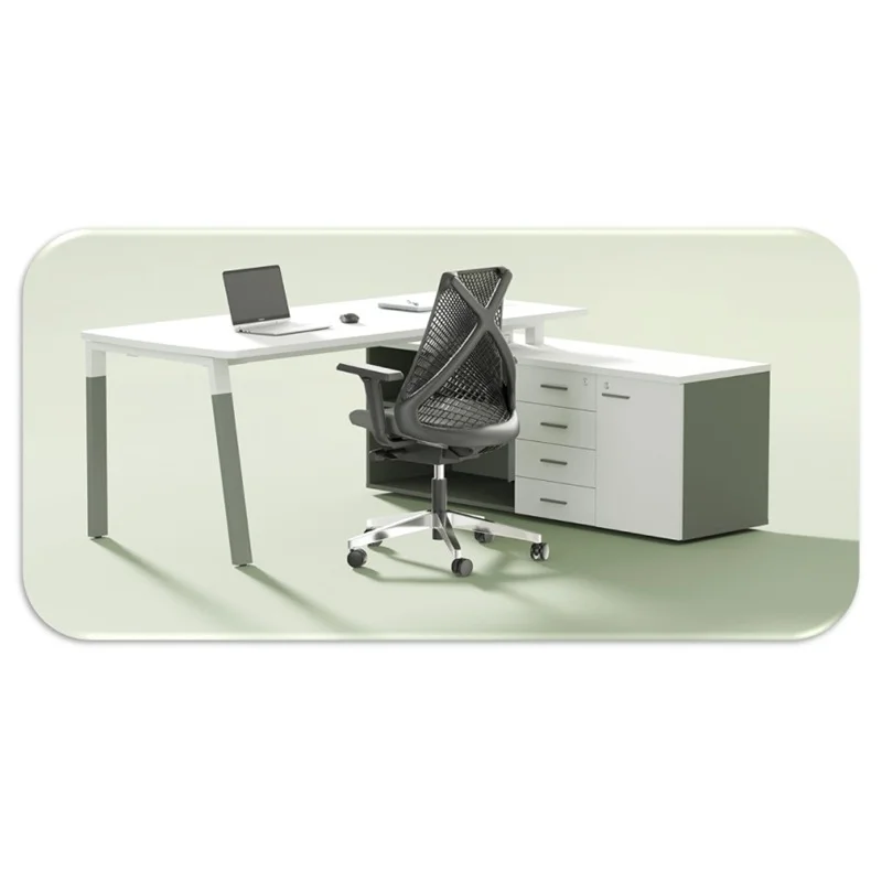 Mesa executiva com armário lateral